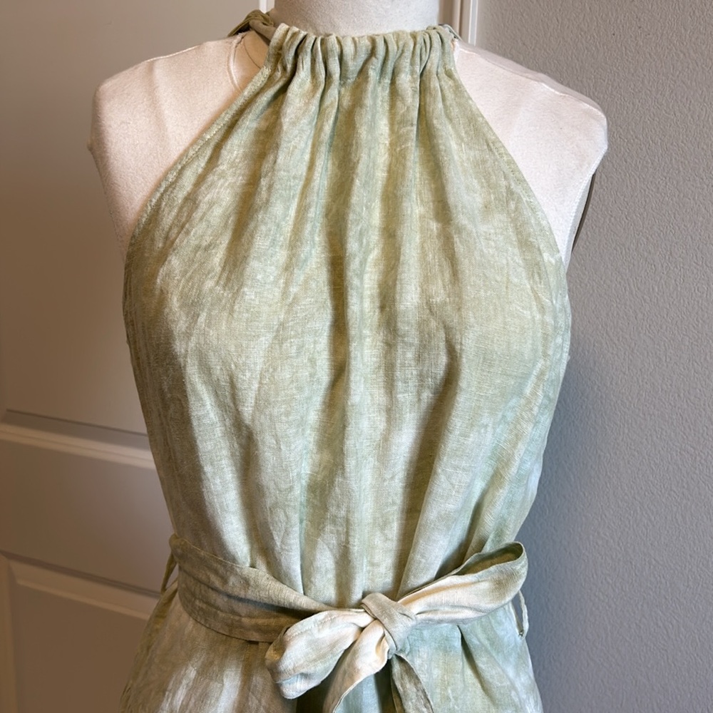 cloth & stone Light Green Tie-Waist Halter Maxi Dress - Picture 2 of 6